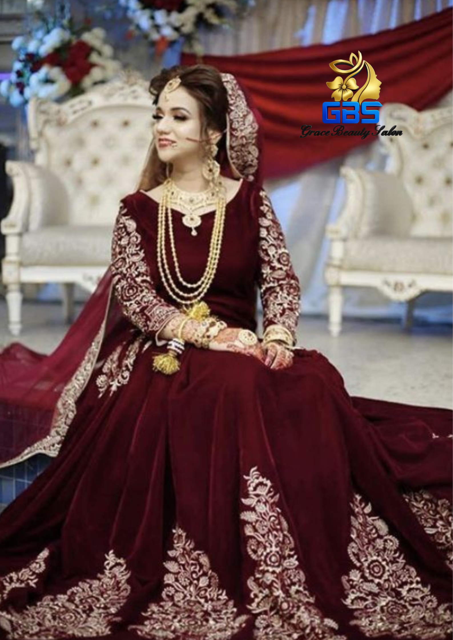 Red Velvet Lehenga